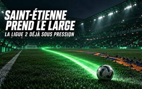 Saint-Étienne prend le large en Ligue 2