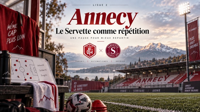 Annecy prépare la reprise de la Ligue 2 avec un match amical face au Servette FC