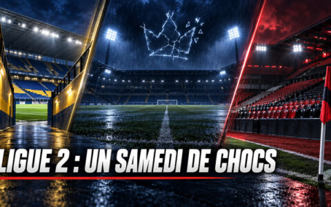 Trois stades illustrant les résultats de Ligue 2 du 12 septembre