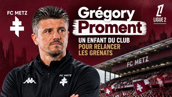 Grégory Proment, nouvel entraîneur du FC Metz, chargé de relancer les Grenats en Ligue 2