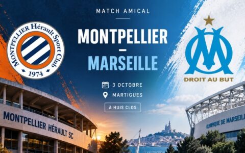 Montpellier affronte Marseille en match amical à Martigues pendant la trêve internationale